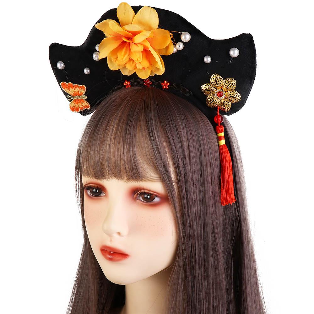 Bow Hanfu Headdress Ancient Style Headwear Hanfu Hair Hoop Antique Headband Chinese Style Headwear