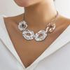 Ingemark Übertriebene Unregelmäßige Kreis Choker Halskette Damen Goth Metall Verstellbare Schlüsselbein Kette Grunge Schmuck Steampunk Herren