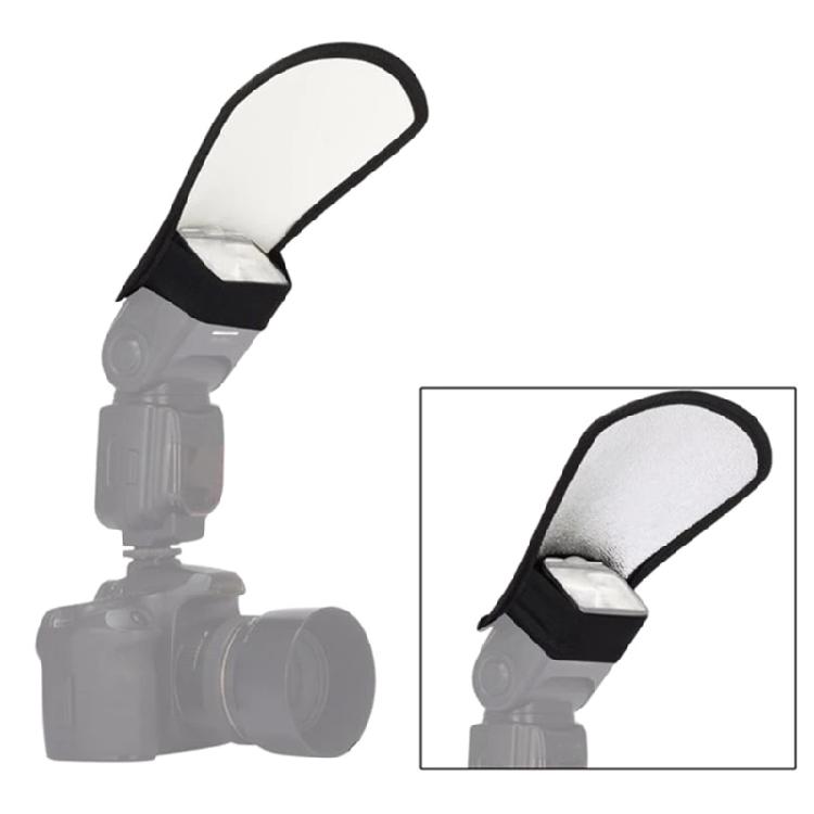 Flash Diffuser Reflector - Double Sided Flash Reflector Elastic Strap Fixing