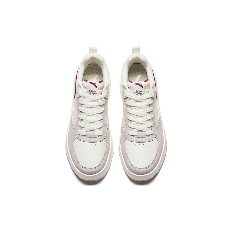 Anta Milk Lid 2 Abrasion Resistant Breathable Low top Skateboard Shoes Men's White Sneakers 912348080-7