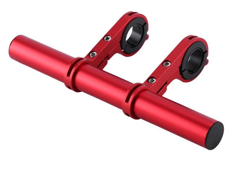 

Bicycle Handlebar Extension 20cm Extended Extension Lightweight Accessory Bracket, Holder, Mount, (Red, 20cm)