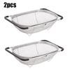 Kitchen Accessories Drain Basin Kitchen Sink Filter Stainless Steel Wash Vegetable Basket Multifunctional Telescoping Strainer