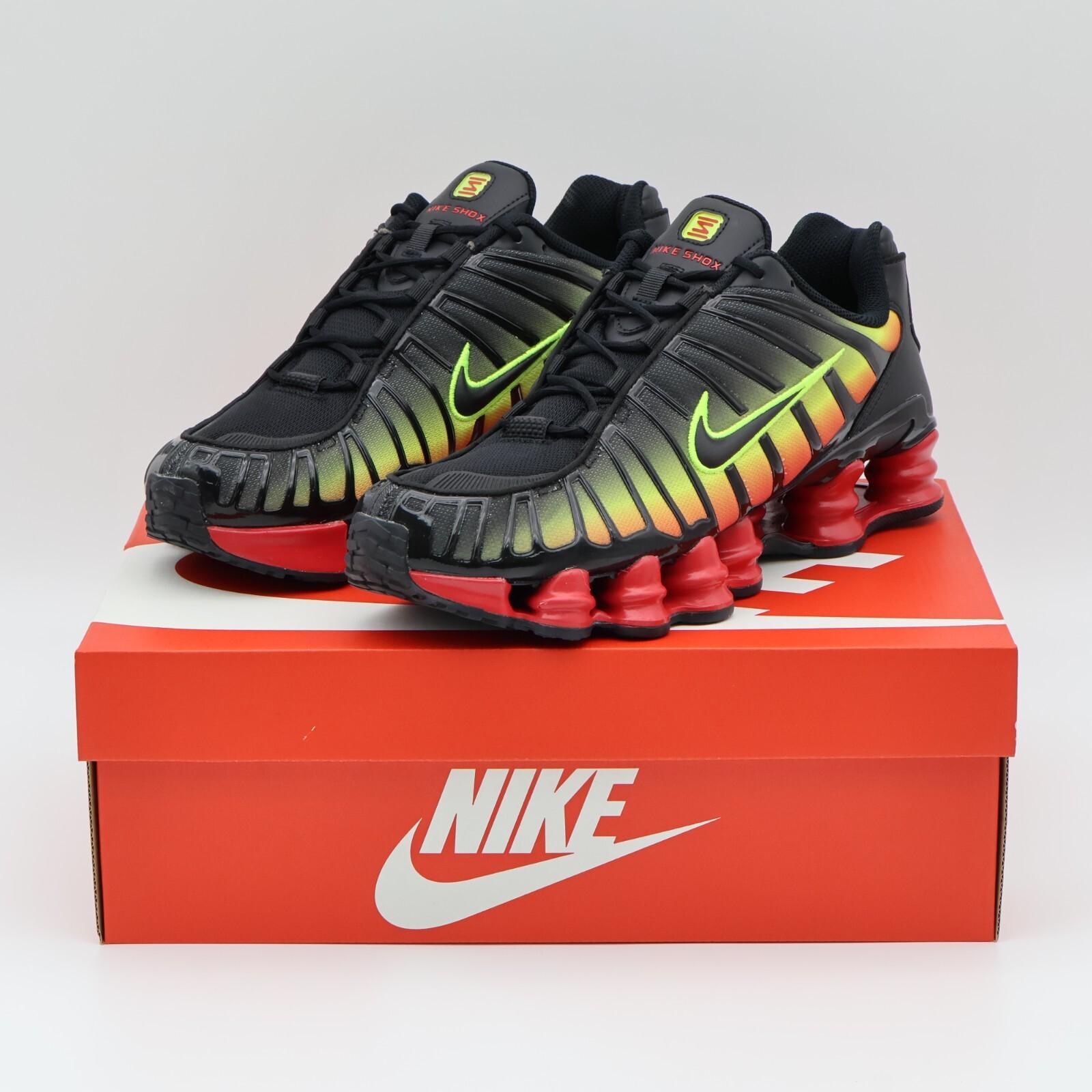 HJ9609-001 Nike Shox TL Черный и Вольт (Женский) 12W