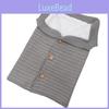 Baby Knitted Plush Sleep Sack With Buttons For Outdoor Use And Warmth