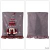 Christmas Santa Claus Gnome Chair Cover With Plush Design For Holiday Home Decor