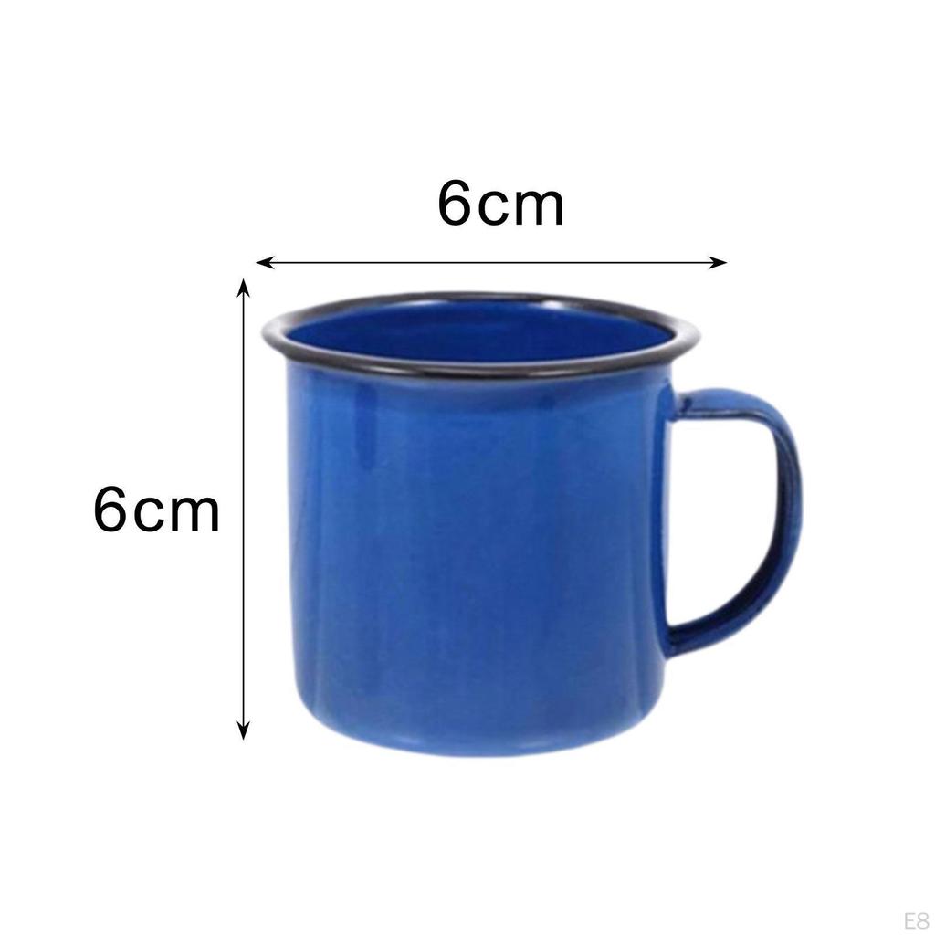 Conjunto de canecas de café esmaltadas para uso diário