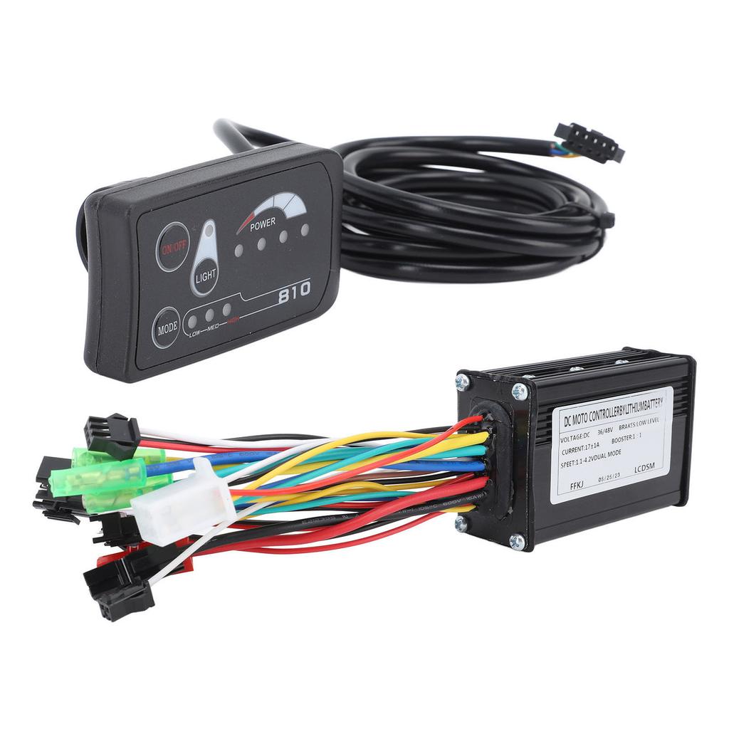Electric Bike Conversion Kit Electric Bike Controller with Panel Triple Mode 17A Controller S810 Panel 250W 350W
