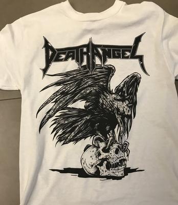T-shirt Unisex en Coton Blanc Vintage Death Angel Band Tour 2018 S-5XL T-shirt Unisex