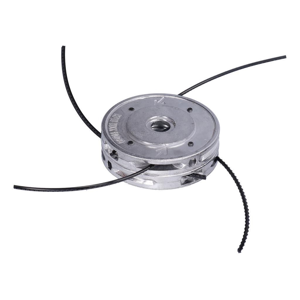 Testina per decespugliatore Alluminio Universale 4 Fili Testina per decespugliatore per 40CC Decespugliatore ad albero dritto