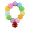 Pet Dog Bow Tie Rainbow Flower Hair Ball Necklace Cat Collar Pet  Cat Bowties Neckties Dog Grooming Accessories