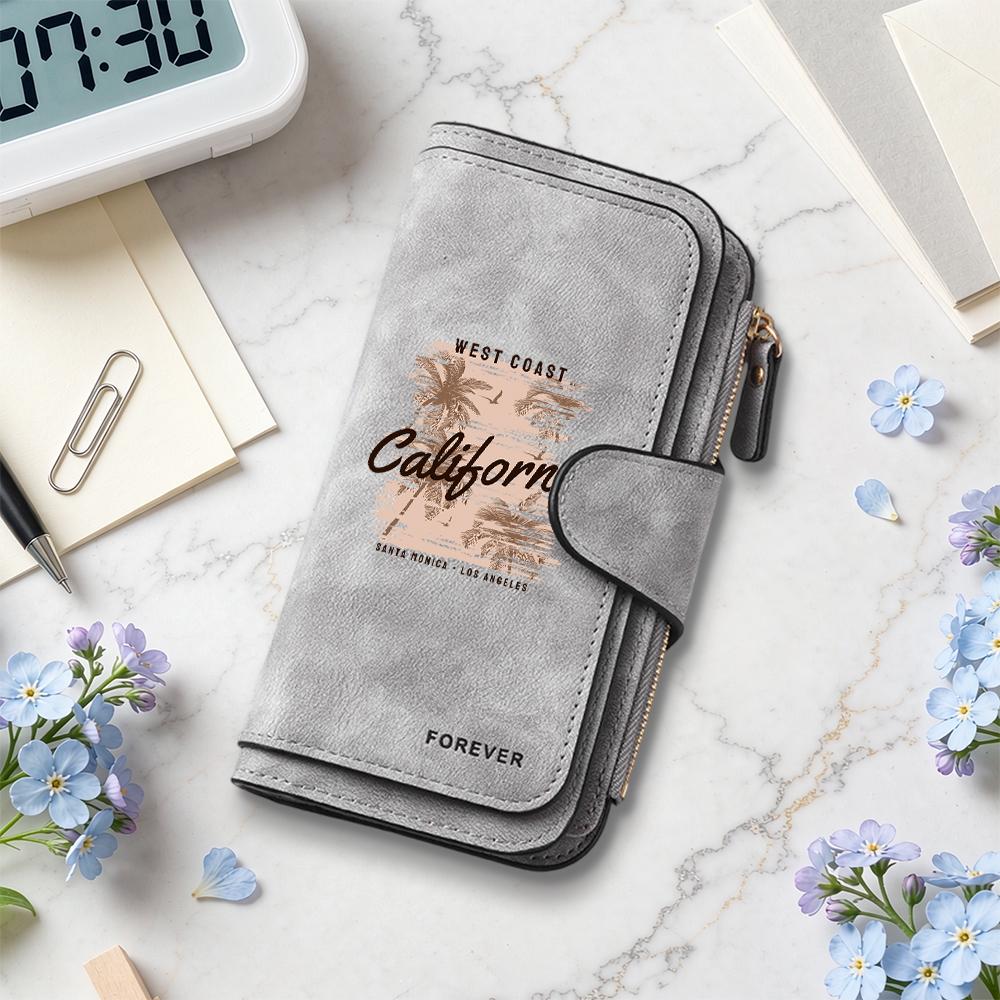 West Coast California Long Wallet Forever Card Holder Fashion Portable Purse