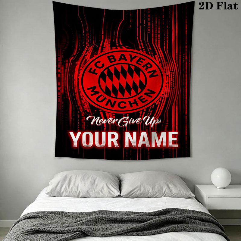 Custom Fc Bayern Munich Wall Hanging Printed Fabric Blanket Decorative Tapestries for Bedroom Living Room Home Decor