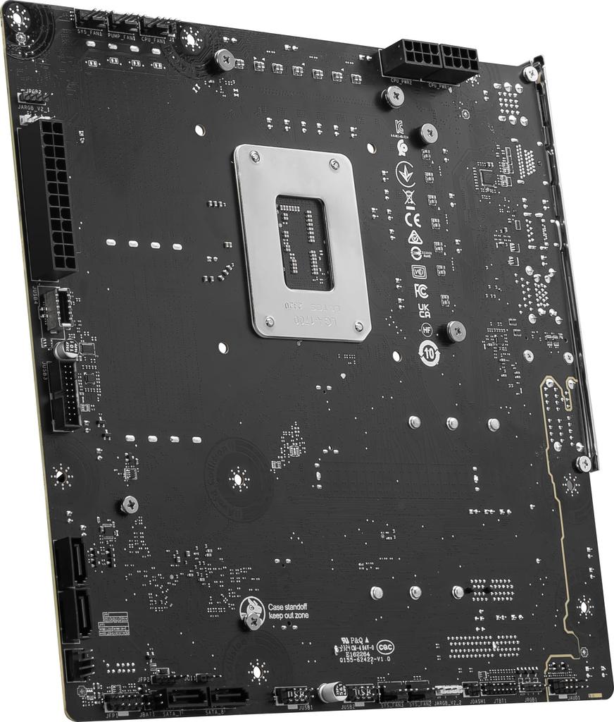 MSI B760M PROJECT ZERO Back Connect Design Intel Core-Prozessor der 13. und 12. Generation, kompatibles LGA1700 DDR5-Motherboard MB6489 14., Micro-ATX