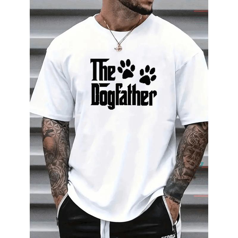 

European sizes Men Casual Short Sleeve Tee 1 Pcs Heavy Cotton - Comfortable Crew Neck, Soft Adorable Tees Tops 4XL білий
