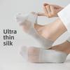Silk Stockings for Men with Good Breathability, Invisible Design, Non-slippery, Without Heel, and With A Shallow Opening Style.