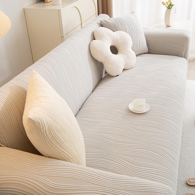 Panya Elastic Jacquard Velvet Full Cover Sofa Cover Dust Proof All Season Suitable  Nordic High End Protective Cover