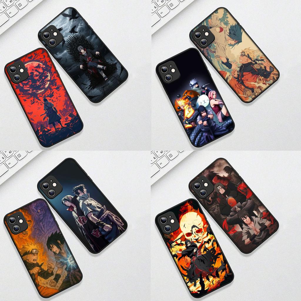 Cover for Apple iPhone 12 13 Pro Max Mini ProMax X XR Air XS 12Pro 13Pro Casing Silicone Phone Case Itachi Uchiha Sasuke Narutos
