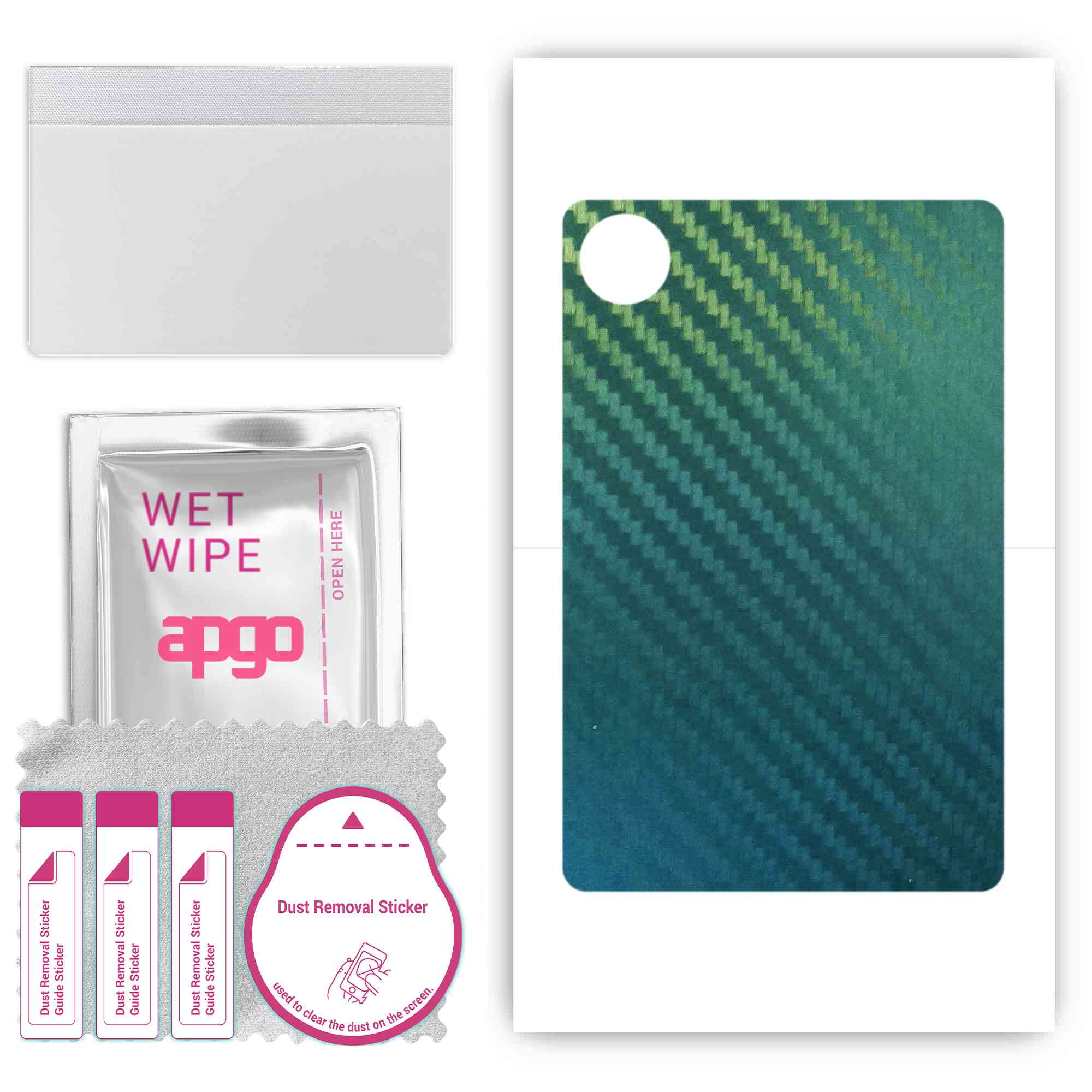 

apgo Protective Skin Sticker for the back compatible with Huawei MatePad Pro 11-Inch , Wrap Film, Foil, Vinyl - Pattern Carbon Chameleon CAKA1