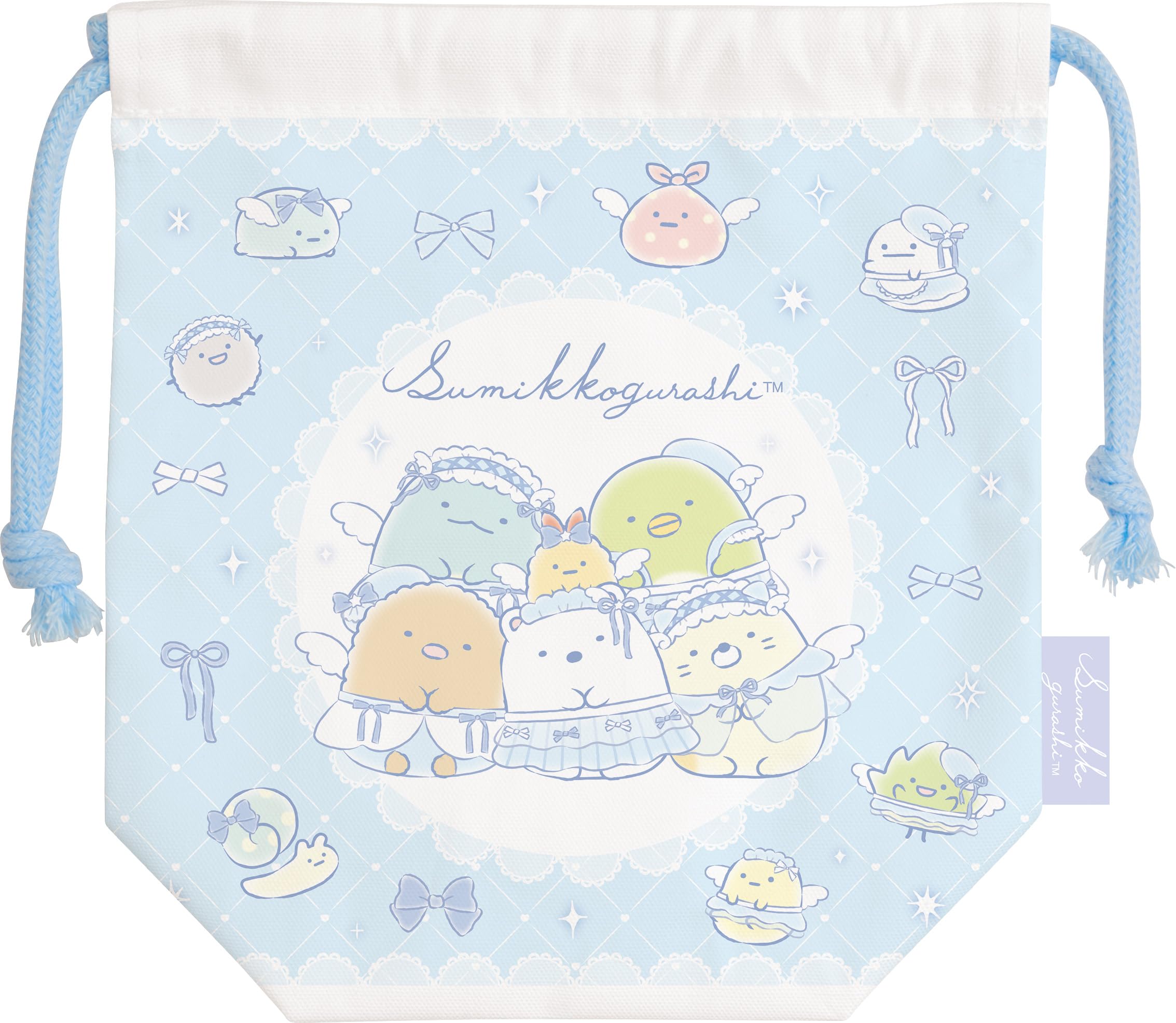 

Мешочек на завязке San-X Sumikkogurashi, Средний, CA80201, В185 x Ш170 x Г70мм