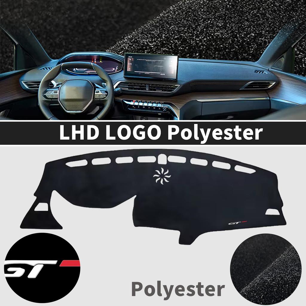 Fit for Peugeot 3008 5008 GT Hybrid -2016 Car Dashboard Cover Dashmat Non‑Slip Protective Dash Mat Pad Auto Accessories