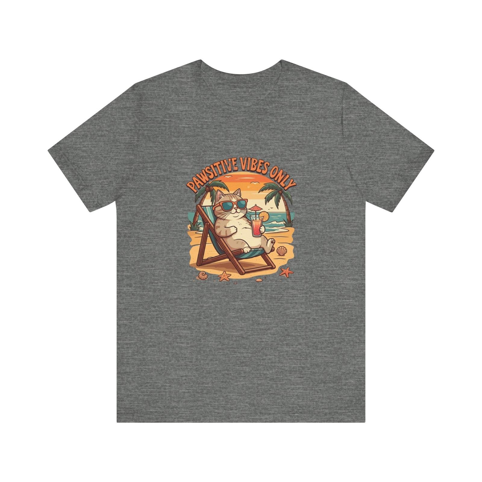 Chill Cat: Pawsitive Vibes Only Tee S разноцветный