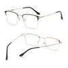 Plain Glasses Metal Full Rim Glasses Men Rectangle Prescription Eyeglass Frames For Optical Lenses Anti Blue Light