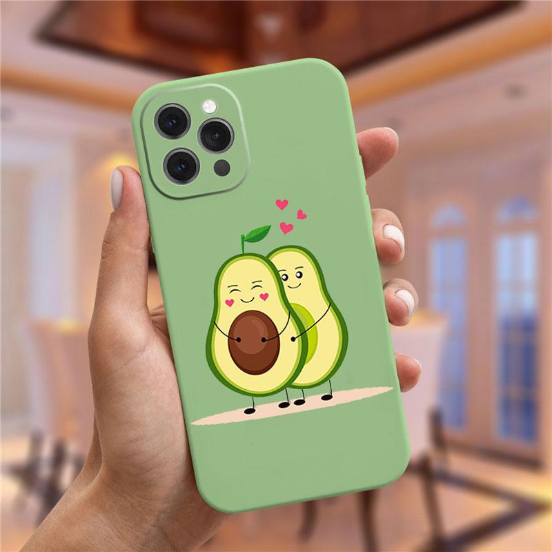 Чехол moskado Avocado Yoga с забавным узором для iPhone 11 Pro Max 12 13 Mini X XS Max XR 7 8 Plus SE 2020 TPU Silicone Cover Coque iPhone 6 6s