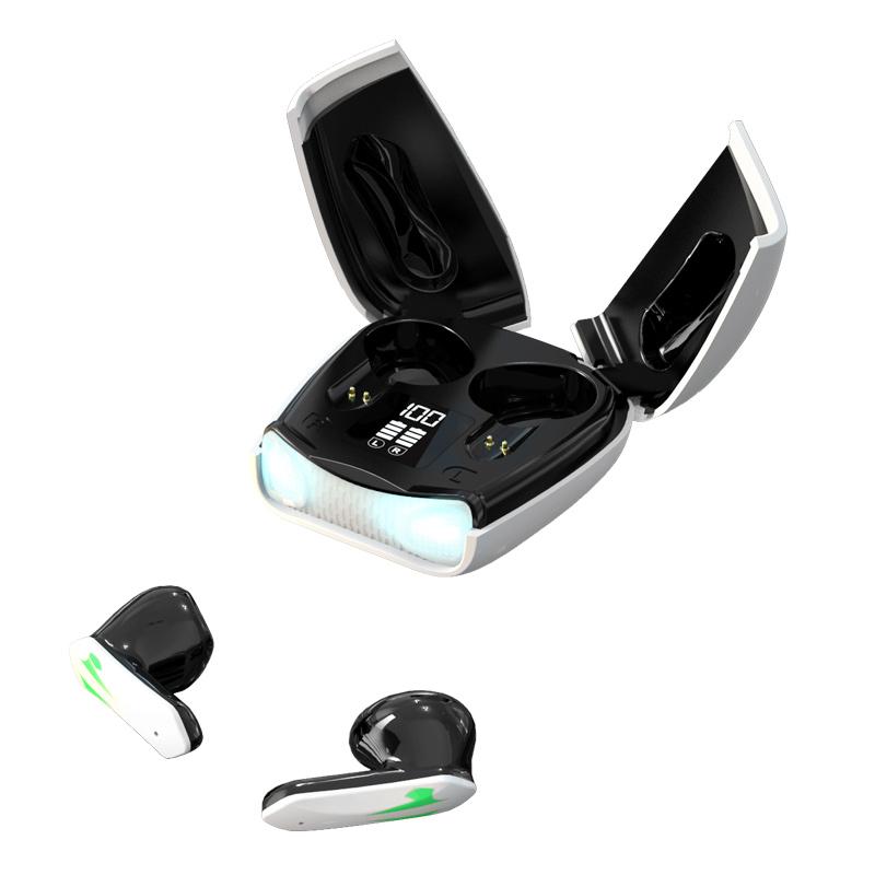 

X16PRO TWS Bluetooth-compatible Earphone Music Gaming Headset with Scissors Shaped Door Charging Case White