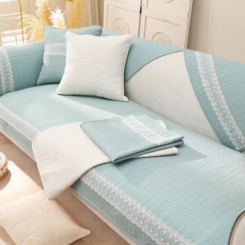 

Подушка для дивана из чистого хлопка в деревенском стиле, универсальные нескользящие подушки на четыре сезона, простой набор, чехол, ткань, полотенце 70*70cm