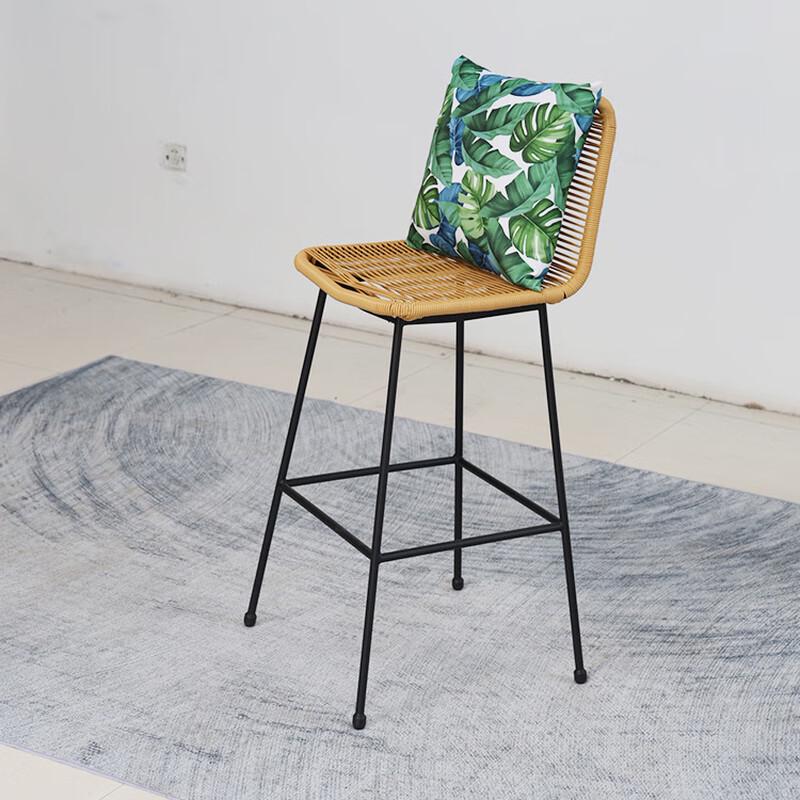 OLOMM Outdoor Rattan Bar Chair