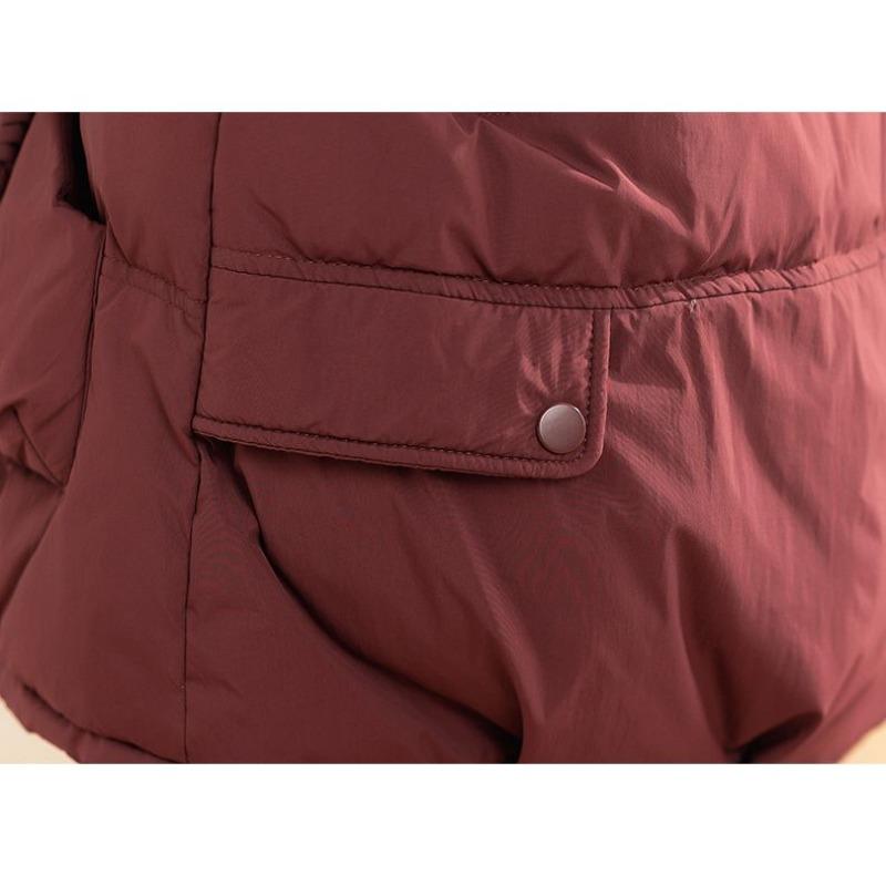 Winter Fashion Womens Down Cotton Jacket Short Loose Hooded Thick Warm Coat Korean Style Trendy