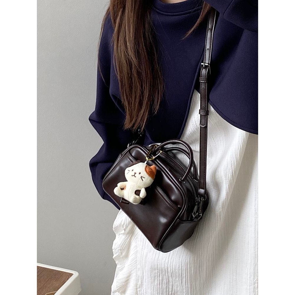 IELGY Female Bag Simple All-Match Retro Shoulder Messenger Bag