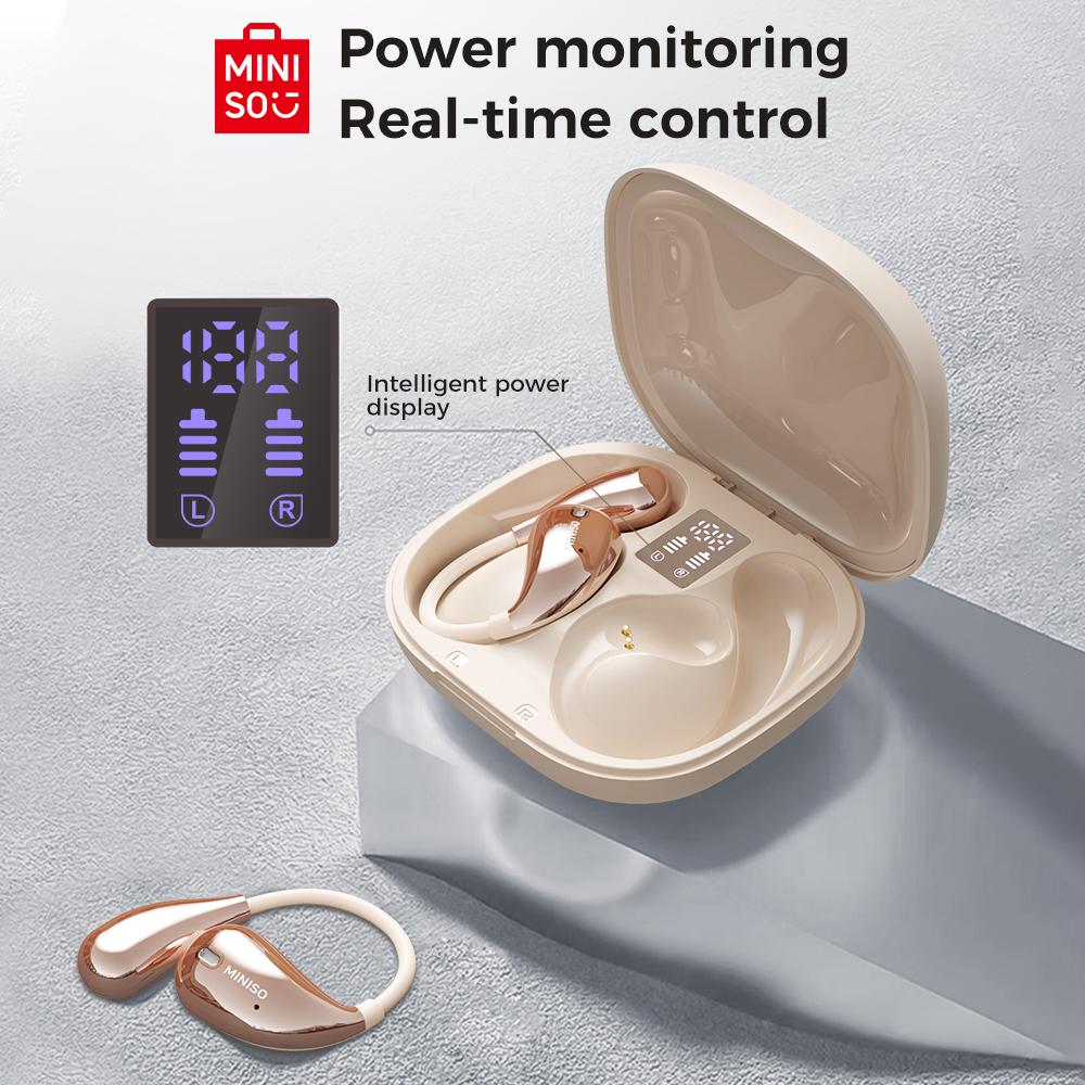 Translator Earphone MINISO X33 Wireless Headphones Bluetooth Translation Earbuds Superb Bass HiFi,13mm Dynamic Coil Built-in Mic