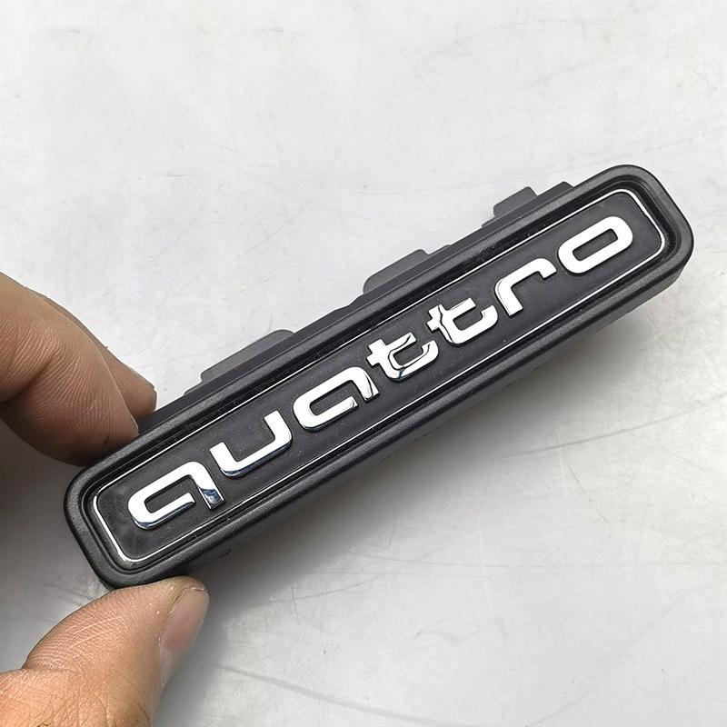 Car Quattro Front Grille Four-Wheel Drive Logo Styling for Audi A4 A4L 2020 2021 2022 2023 Rear Fender Stickers Auto Accessories