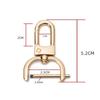 16/20/25mm Bag Belt Buckle Universal DIY Craft Metal Removable Hook Trigger Clip Buckle