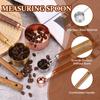 uxcell 5ml Stainless Steel Coffee Spoon with Wooden Handle - For Coffee Powder, Tea, Sugar, Cooking, and Baking