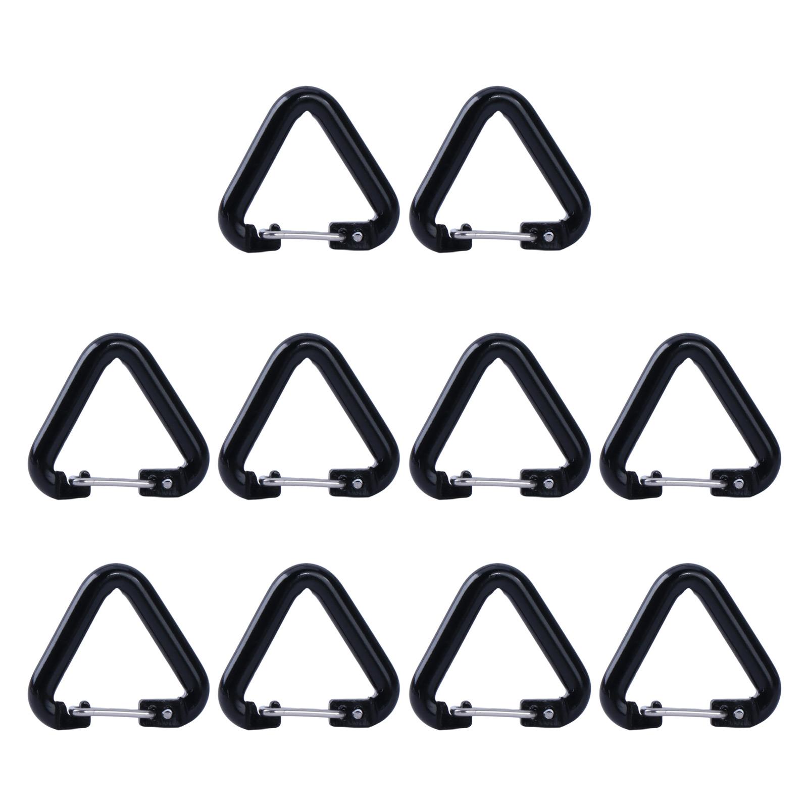 

Heavy Locking Hook for Camping Fishing Hikings Travel Aluminum Alloys Carabiner Clip Triangular Climbing Buckle чёрный