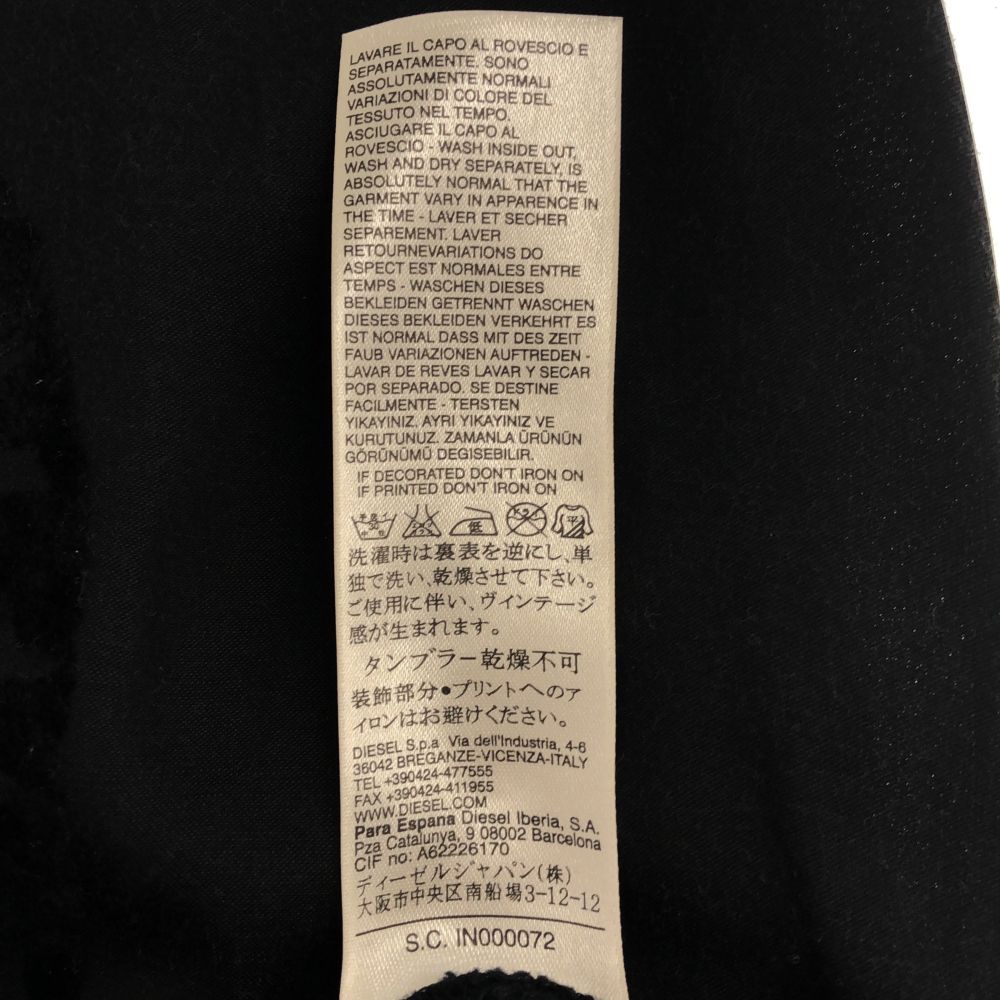 DIESEL Snake Pattern Long sleeve one piece S black Rhinestone Women Used