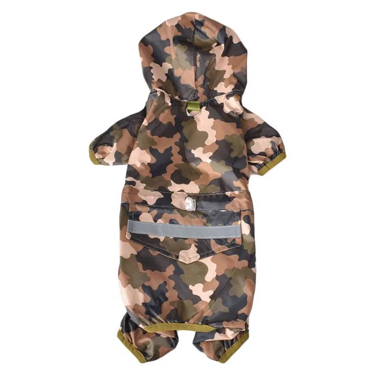 Pet Dog Raincoat Hooded Jumpsuit Waterproof Dog Clothes Puppy Small Dog Rain Coat Jacket Raincoat