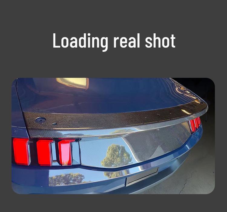 2024+ Ford Mustang Carbon Fiber Trunk Spoiler and Rear Diffuser