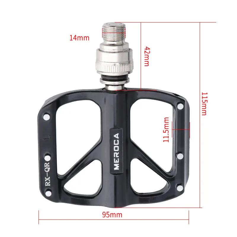 MEROCA Ultra-light Quick Release Aluminum Alloy 3-Bearing Bicycle Pedals Non-slip Folding Bicycle Pedals Bike Pedal