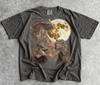 Three Dragons Shirt, Full Moon Fantasy Tee, Mythical Creature T-Shirt, Dragon Lover Gift