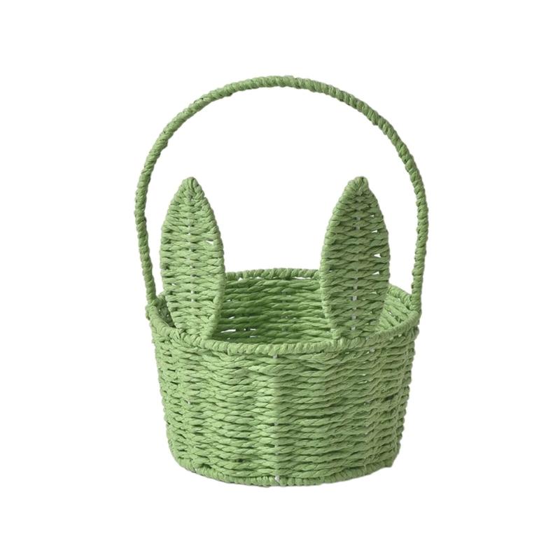 Unique Designs Lovely Rabbit Ears Handwoven Basket in  for Decorative and Practical Use Home Decoration Daily Use