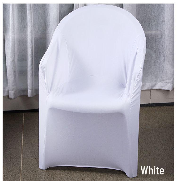Elastic Outdoor Plastic Armchair Cover for Beach, Wedding, Hotel, and Food Stall – Full Coverage
