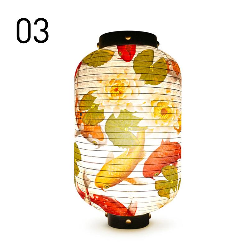 Japanese Lucky Koi Fish Lantern Waterproof Cloth Mid-Autumn Festival Decor Lanterns Cuisine Sushi Izakaya Advertising Sign