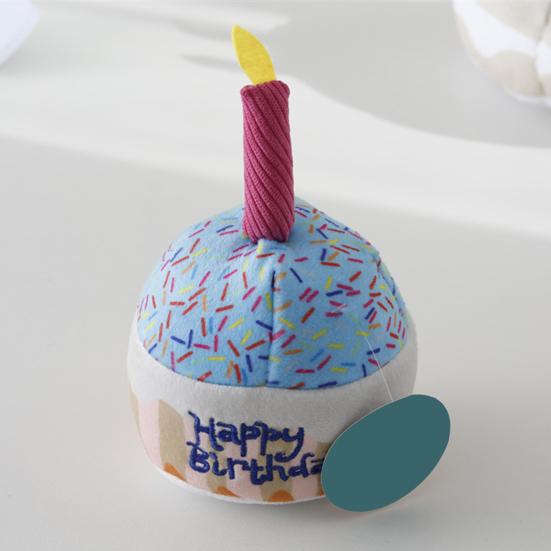 Dog Cake Toy Colorful Candles Bite Resistant Creative Funny Dog Gift Soft