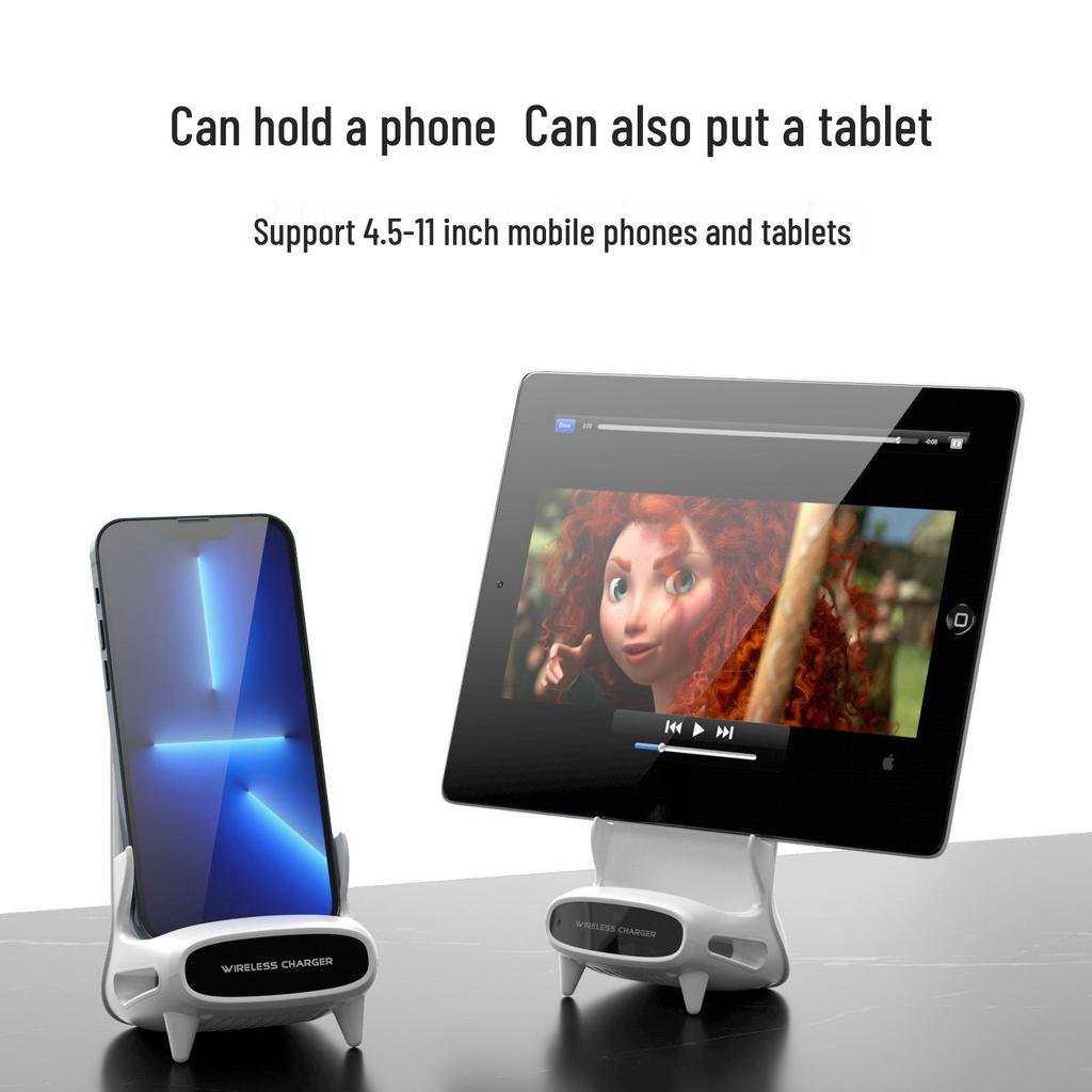3-in-1 15W Fast Wireless Charging Stand for Mobile Phones, Compatible with Apple 14