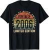 Cadeaux 18 Ans Vintage 2006 Édition Limitée T-shirt 18ème Anniversaire Hommes Femmes T-shirts Haut Homme Femme