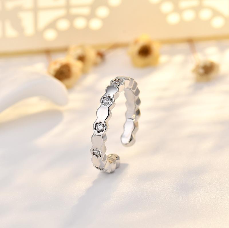 Ins Style Simple Heart Ring Female Light Luxury Index Finger Ring New Sense Tail Ring