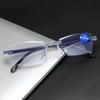 Blue Light Blocking Reading Glasses Women Men Cutting Frame Presbyopia Eyeglasses HD Lens Farsighted +1.0 To +4.0